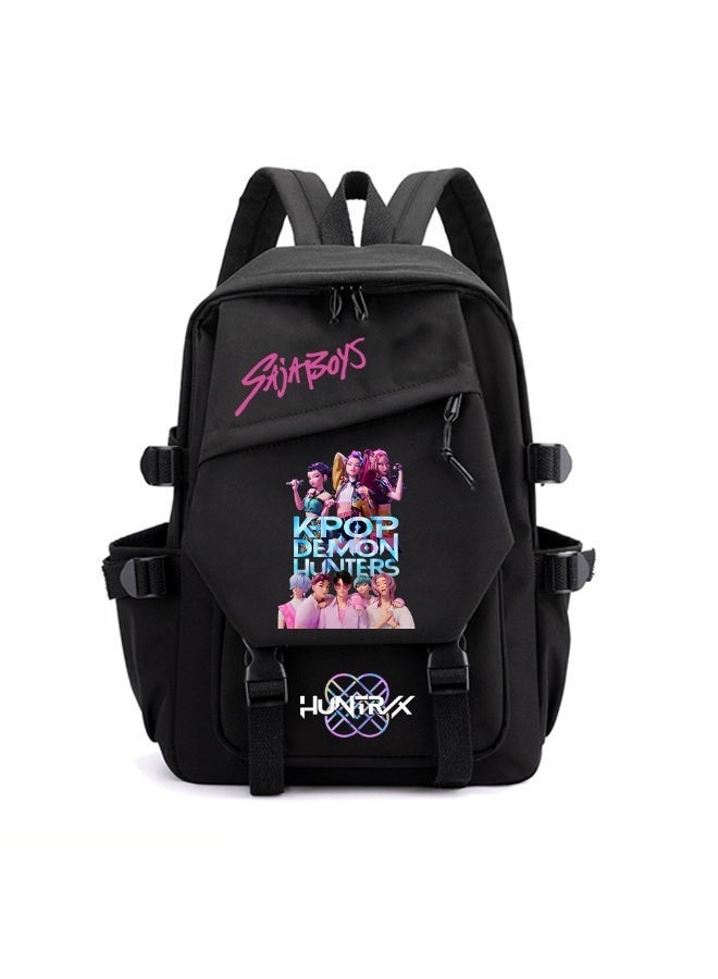 K-POP: Demon Hunting Girl Group Printed Backpack a Student Bag Combining Storage and Decoration - Image 1